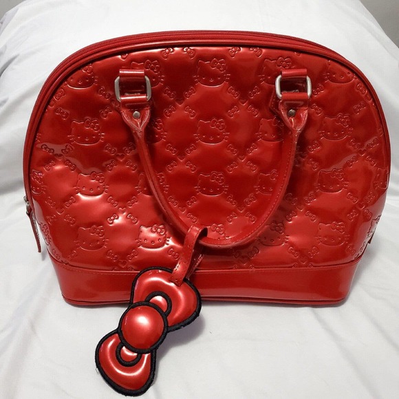 LoungeFly x Sanrio Hello Kitty Embossed RedExtra Large Handbag